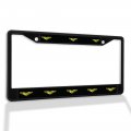 Metal Insert License Plate Frame Airman Wings Weatherproof Car Accessories Black 2 Holes Solid 