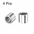 Uxcell Round Weld Nuts M10 X 14mm 13mm On Bung Female Nut Threaded 201 Stainless Steel Insert Weldable 4pcs