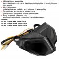 Motorcycle Led Taillight 1pc Smoky Lens Tail Light High Brightness Turn Signal Fit For Ducati 848 2008-2014 1098 2007-2013 1198