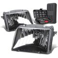 Auto Dynasty Oe Style Black Housing Headlight Head Lamps Tool Kit For Ford Ranger 93-97