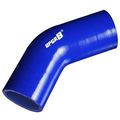 Upgr8 Universal 4-ply High Performance 45 Degree Elbow Coupler Silicone Hose 2 25 57mm Blue 
