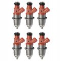 6 X Fuel Injector 68f-13761-00-00 E7t25071 For Yamaha Outboard Hpdi 150-200
