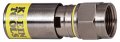 Klein Tools Vdv812-606 F-connector For Rg6 6q Coaxial Cable Universal Compression Connectors Male Professional Grade 10-pack 