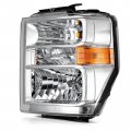 Ocpty Headlight Assembly Replacement For 08-14d E-150 E-250 08-21 Ford E-350 Super Duty E-450 16-21 For F650 F750 Chrome