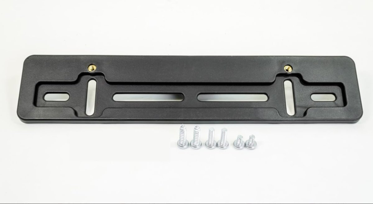 Front License Plate Bracket For Buick All Models 2 Pack Flat Bumper Mounting Kit 5 In X 12 Holder With Screws And Bolts Black