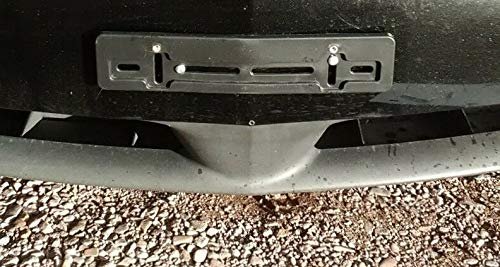 Front License Plate Bracket For Buick All Models 2 Pack Flat Bumper Mounting Kit 5 In X 12 Holder With Screws And Bolts Black