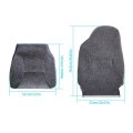 Munirater Seat Cover Mist Gray Cloth Driver Passenger Replacement For 1998-2002 Ram 1500 2500 3500