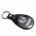 Ipick Image Compatible With Ram Power Wagon Real Black Carbon Fiber Leather Strap Large Tear Drop Key Chain