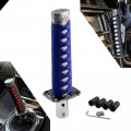 Ryanstar Gear Shift Knob Sword Knobs Katana Samural Lever Universal For Manual Cars Most Automatic With 4 Adapters Blue White 