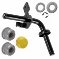Caltric Right Steering Spindle Bushing Kit Compatible With John Deere X105 X110 X115r X120 X125 X130r