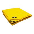 10 X 12 Heavy Duty Premium Yellow Poly Tarp Mil Thickness 