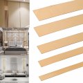 16 4ft Peel And Stick Molding Wall Trim Self-adhesive Stainless Steel Mirror Metalized Rose Gold Like Finish For Edge Picture 