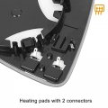 X Autohaux Pair Mirror Glass Heated With Backing Plate Driver Passenger Side Lh Rh For Volkswagen Golf Mk7