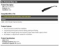 Rear Windshield Wiper Arm Black Compatible With 2008-2010 Chrysler Town And Country