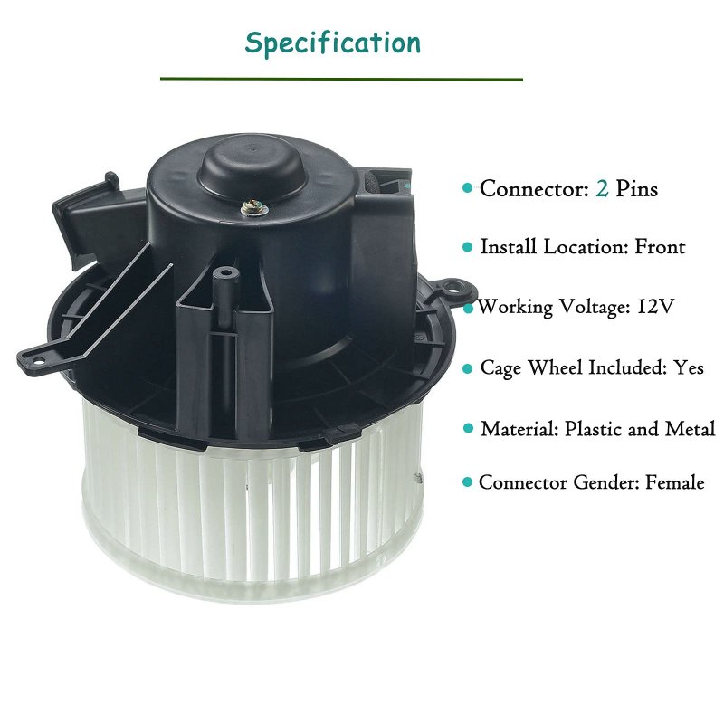 Front Ac Heater Blower Motor For Chevrolet Silverado 1500 Gmc Sierra Buick Enclave Saturn Outlook Without Automatic Temperature