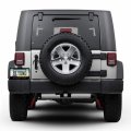 Ipick Image Made For Jeep Rubicon In 3d Dark Gray Letters On Black Metal License Plate Frame