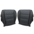 Driver Passenger Side Bottom Replacement Perforated Leather Seat Covers Black For Volkswagen Jetta 2006 2007 2008 2009 2010 