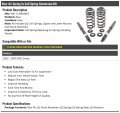 Marketplace Auto Parts Rear Air Spring To Coil Conversion Kit 8 Piece Compatible With 2002-2009 Gmc Envoy
