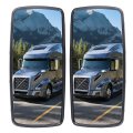Heated Towing Mirrors For Freightliner Columbia And M2 2004 2016 Manual Adjusted Rear View Mirror Pair With Chrome Housing 