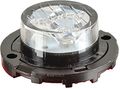 M20380bcl-sp Blue 1 8 In Round 3 Led Strobe Light With Clear Lens Modern Polished Polycarbonate And Aluminum Automotive Beacon 