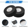 Vekauto 2 Pcs Muffler Tape 1 Inch X 50 Ft Self Adhesive Exhaust Wrap Universal For Automobile Electrical Harness Noise