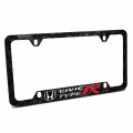 Ipick Image For Honda Civic Type-r Real Composite Black Forged Carbon Fiber 50 States License Plate Frame