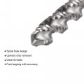 Uxcell Spiral Flute Threading Tap 8-32 Unc Hss High Speed Steel Uncoated Machine Thread Screw 3 Flutes Tapping Tool H2