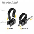 Scosche M21006-185 Baseclamp Adjustable Whip Flag Mount Base With 1 85a Tube Clamp For Atv S Utv S And Side X Sides Black