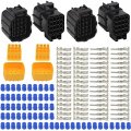 Wmycongcong 2 Kits 16 Pin Way Waterproof Electrical Connector Plug For Car Automotive 