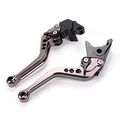 Short Grey Brake Clutch Levers For Honda Msx 125 Grom 2014-2017 Cb400f Cb400r 2013-2015 Cbr500r Cb500f X 2013-2016 Cbr250r