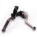 Short Grey Brake Clutch Levers For Honda Msx 125 Grom 2014-2017 Cb400f Cb400r 2013-2015 Cbr500r Cb500f X 2013-2016 Cbr250r