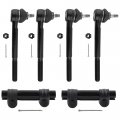 Front Tie Rod Ends And Adjusting Sleeves Kit For Chevrolet Blazer 1996 2005 S10 2003 Gmc Jimmy 2002 Sonoma Isuzu Hombre Es2004 