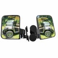 Universal Magnetic Golf Cart Mirrors Side View No Drilling Folding Magnet Tractor Mirror For Kubota B Bx John Deere Yamaha Club 