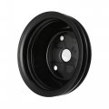 X Autohaux Metal Crankshaft Pulley Double Groove Power Steering Pump Keyway Long Water For Small Block Chevy Sbc 262 265 267
