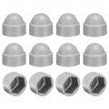 12pcs Hex Nut Cover M8x14x15mm Plastic Dome Protection Cap Screws Bolt Covers For Indoor Outdoor Furniture Automotive Bolts 