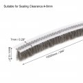 Uxcell Brush Weather Stripping Adhesive Felt Door Seal Strip Weatherstrip Sweep For Window 394 Inch L X 0 31 W 10000mm 8mm Gray