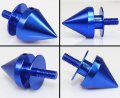 Cuztom Tuning Blue Jdm Spiked Spike Bumper Quick Release Fastener Car Trunk Fender Hatch Lids Kit 