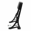Httmt Mt146-f- Motorcycle Black Flame Backrest Sissy Bar With Leather Pad Compatible 1995-2003 H-d Sportster 883 Xl883 1200