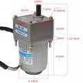 Bemonoc 15w 110v 50 60hz Low Rpm 15rpm High Torque Ac Gear Reducer Motor Shaft Diameter 10mm Speed Controller Kits Cw Ccw For