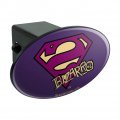 Superman Bizarro Shield Logo Oval Tow Trailer Hitch Cover Plug Insert