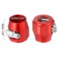 X Autohaux 5 Pcs An12 Hex Car Hose Finisher Flexible Rubber Pipe Clamp With Screw Band Adapter Fitting For Oil Fuel Water Tube