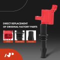 Red Set Of 16 Ignition Coil Pack And Iridium Spark Plugs For Ford F-150 F-250 F-350 Super Duty Explorer Mustang Expedition