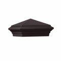 Deckorators Cast Stone Postcover Cap With Woodland Gray Trim 