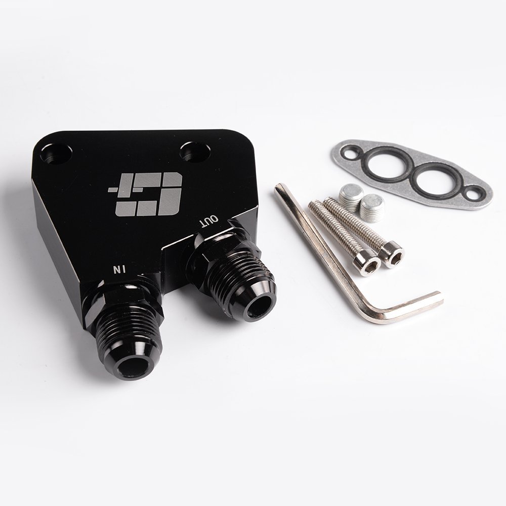 25 Row An10 Engine Transmission Oil Cooler Kit Sandwich Plate