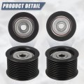 X Autohaux 1660351010 Car Accessory Drive Belt Idler Pulley Serpentine Grooved For Toyota Land Cruiser 2008-2019 Lexus Lx570