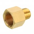 Uxcell 1 4 Npt Male X 3 8 Female Brass Pipe Fitting Hex Reducer Adaptor For Water Gas Transfer 2pcs