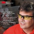 3m Safety Glasses Privo 20 Pack Ansi Z87 Anti-fog Amber Lens Black Frame European Style