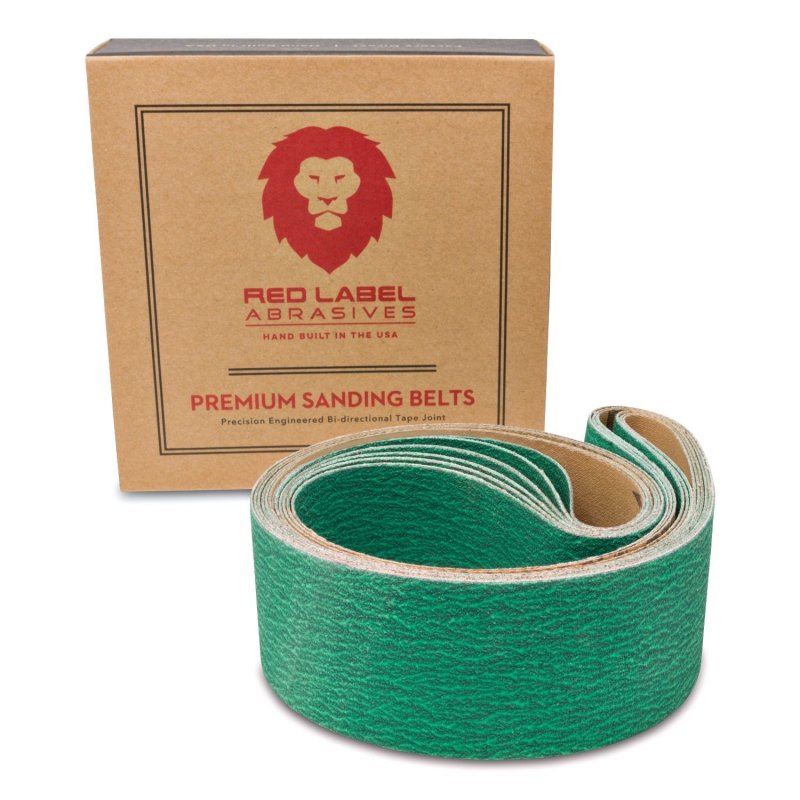 Red Label Abrasives 2 X 36 Inch 120 Grit Metal Grinding Zirconia Sanding Belts 6 Pack