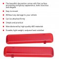 Qiilu Door Reflector 1 Pair Trim Panel Rear Left Right Door Red Interior Replacement For 1500 2500 Hd 3500