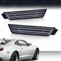 Rear Fender Led Side Marker Light Lamp Pair For Chevy Camaro Ls Lt Ss Z 28 Zl1 2010-2015 Smoke Lens 92246253 92246252 
